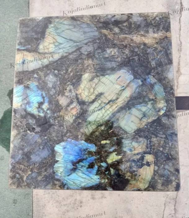 Labradorite Stone Table Top Natural Semi Precious Stone Table Top Round /Square