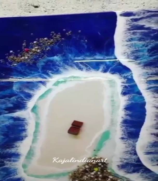 Picturesque Epoxy Wall Art/River Epoxy Wall Art/Ocean Epoxy Wall Art/Home Decor